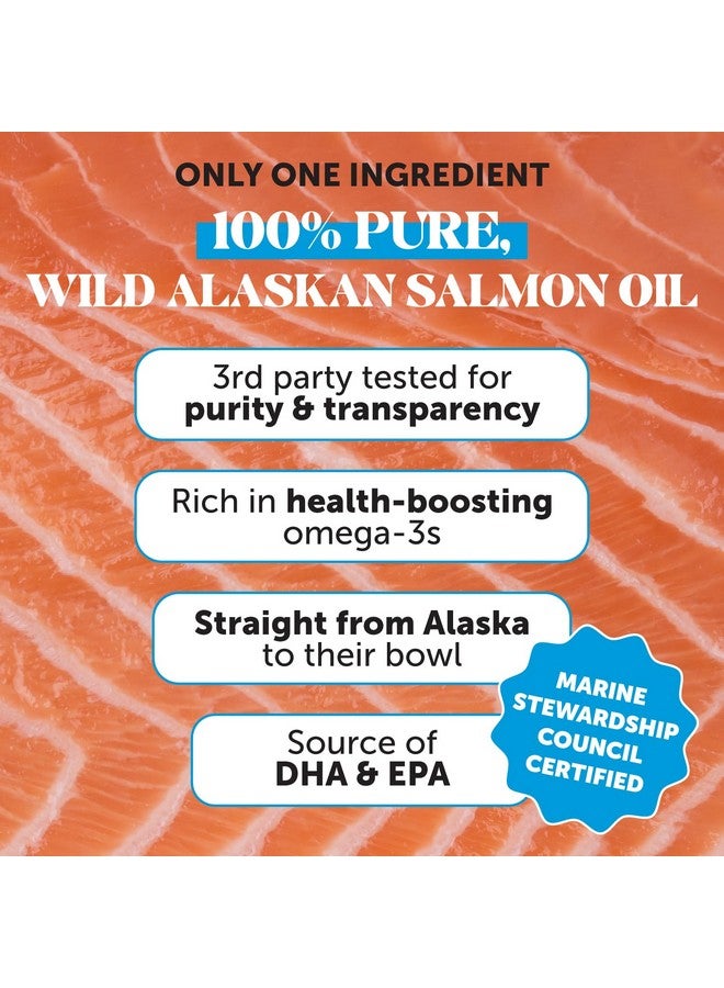 Pet Honesty Pet Honesty Wild Alaskan Salmon Oil, Omega-3 Fish Oil for Dogs and Cats, Fatty Acids, Salmon Oil for Dogs, Skin and Coat Health, Pure Dog Food Topper, Supports Joints, Brain & Heart Health - 16 oz - Image 3