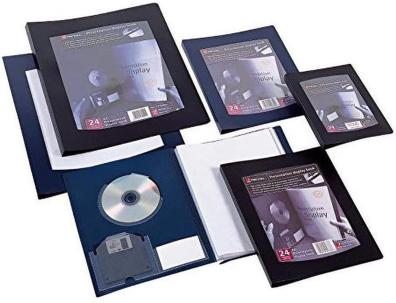 Rexel 210480 A4 24 Pocket ClearView Display Book - Black - Image 1