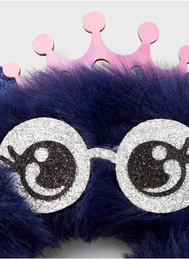 Claires Kids Faux Fur Owl Hair Headband