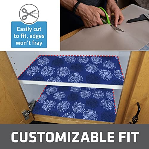Drymate Premium Luxury Shelf & Drawer Liner, Thick Cushioned Fabric, Non-Adhesive, Absorbent, Waterproof, Slip-Resistant, Liners for Kitchen Cabinets, Cupboards (USA Made)(12”x59”)(2-Pack)(GoodBlue) - Image 4