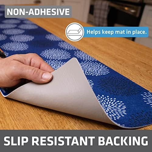 Drymate Premium Luxury Shelf & Drawer Liner, Thick Cushioned Fabric, Non-Adhesive, Absorbent, Waterproof, Slip-Resistant, Liners for Kitchen Cabinets, Cupboards (USA Made)(12”x59”)(2-Pack)(GoodBlue) - Image 2