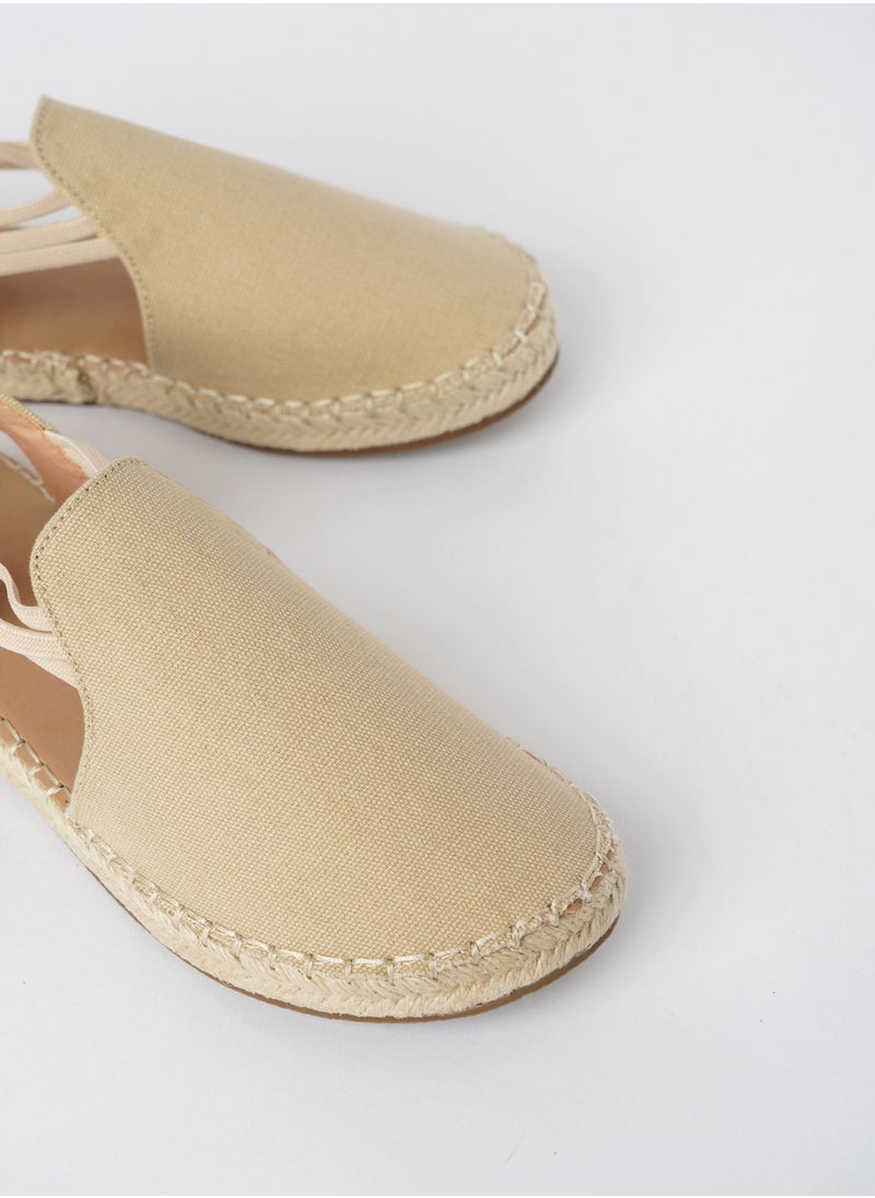 JOVE Women's Casual Espadrilles BEIGE