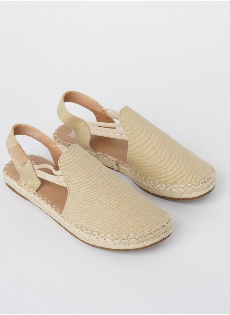 JOVE Women's Casual Espadrilles BEIGE