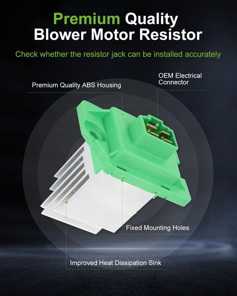 SCITOO HVAC Blower Motor Resistor Regulator for 2012-2017 Hyundai Azera,2013-2014 Hyundai Santa Fe/Hyundai Santa Fe Sport,2011-2014 Hyundai Sonata,2014-2016 Kia Cadenza,2011-2015 Kia Optima,OE-RU853 - Image 3