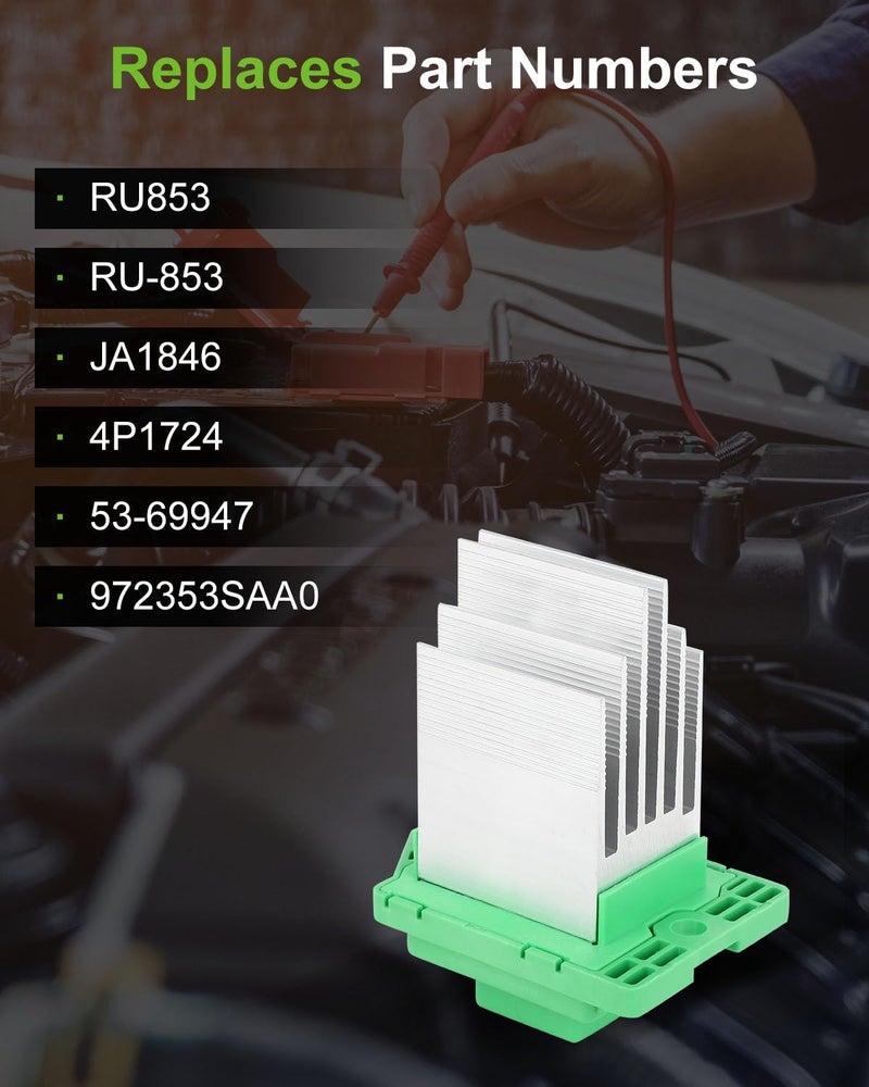SCITOO HVAC Blower Motor Resistor Regulator for 2012-2017 Hyundai Azera,2013-2014 Hyundai Santa Fe/Hyundai Santa Fe Sport,2011-2014 Hyundai Sonata,2014-2016 Kia Cadenza,2011-2015 Kia Optima,OE-RU853 - Image 5
