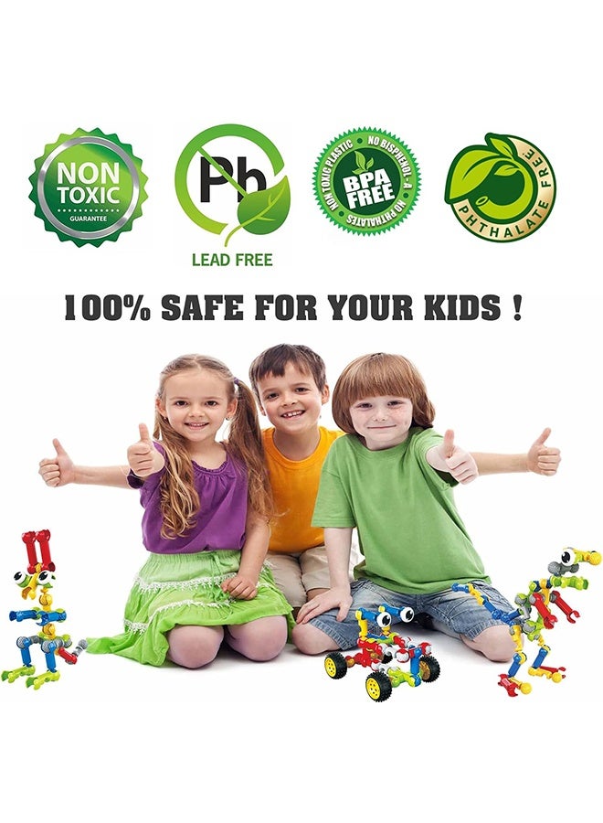 STEM Building Toys for 3 4 5 6 7 8+ Year Old Boys Girls, 125 PCS Building Blocks Stem Toy for Boys Age 3-5 4-6 6-8, Kids Educational Learning Game with Large Storage Box - Image 5