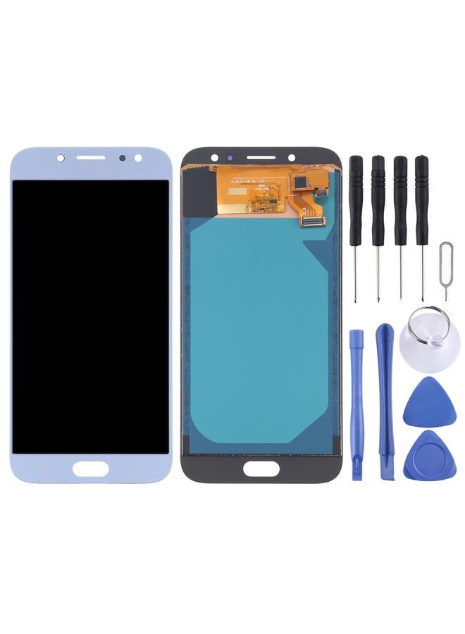 إيروريكس شاشة LCD TFT بديلة لهاتف Galaxy J7 2017 / J7 Pro / J730F/DS، J730FM/DS، AT&T مع مجموعة رقمية كاملة باللون الأزرق - Image 2