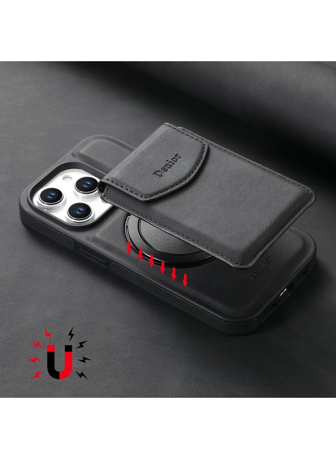 Denior Case For iPhone 12 Pro Max D20 Skin Feel MagSafe Holder Detachable Card Slot Phone Case - Image 3