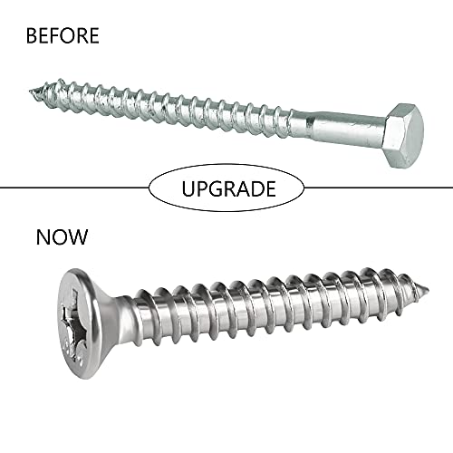 TooTaci Hammock Hook Heavy Duty, 1100lb Capacity Hammock Hanging Kit, 304 Stainless Steel Ceiling Hook with O Ring, Bolt Screws, for Indoor Outdoor Hammocks Wall Mount Kit, Swing Chair Hanging - Image 3