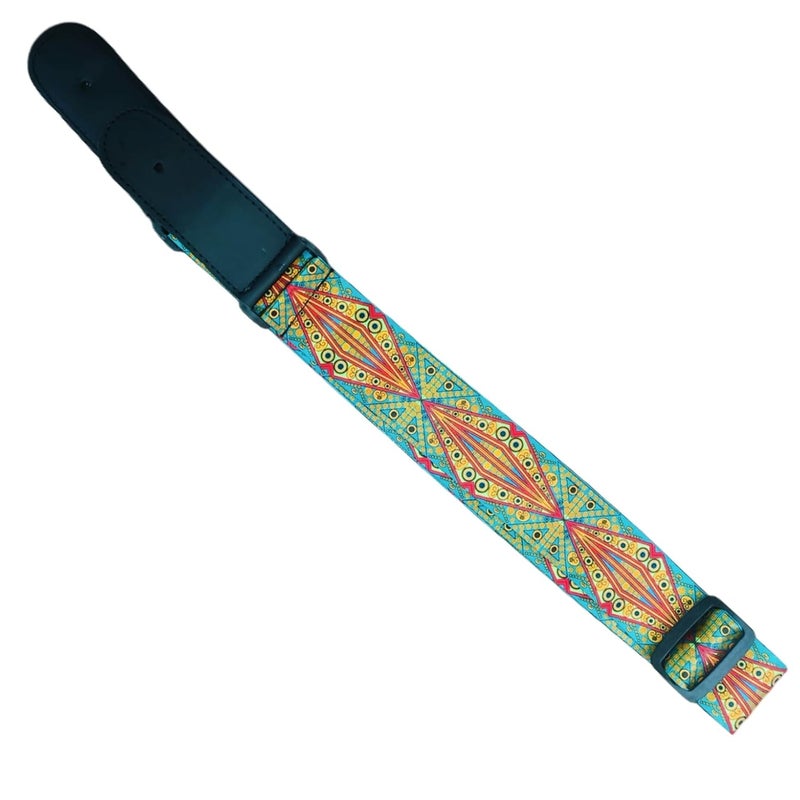Flare Stylish Double Print Belt for Guitar and Ukulele with 5 Picks - Image 3