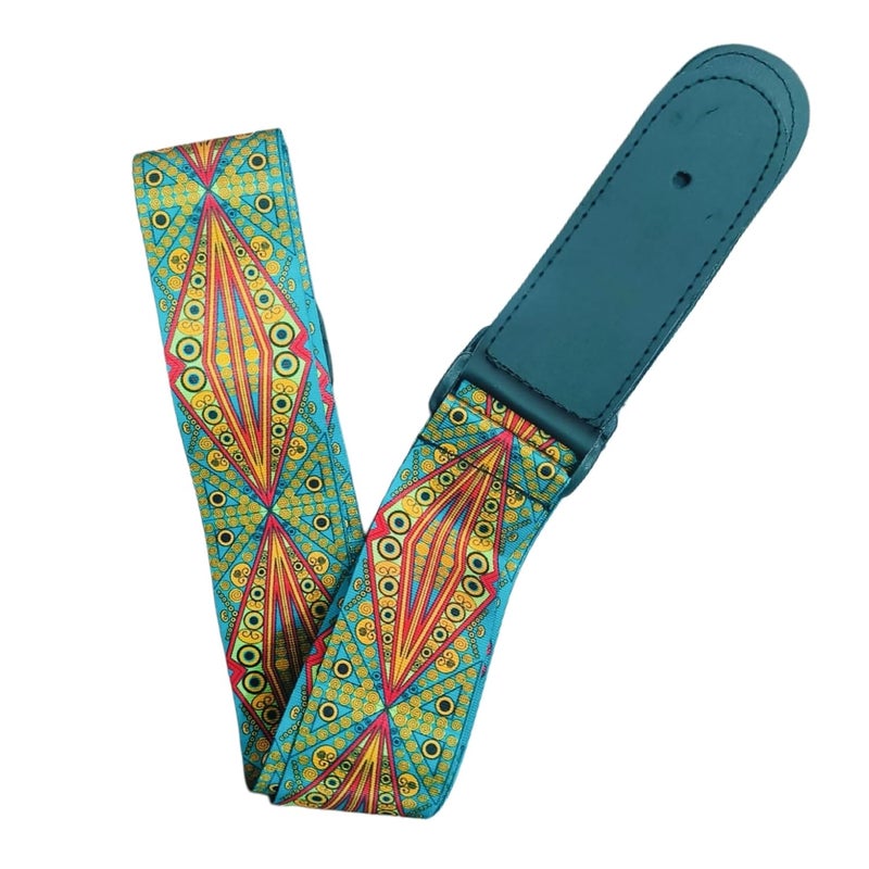 Flare Stylish Double Print Belt for Guitar and Ukulele with 5 Picks - Image 2