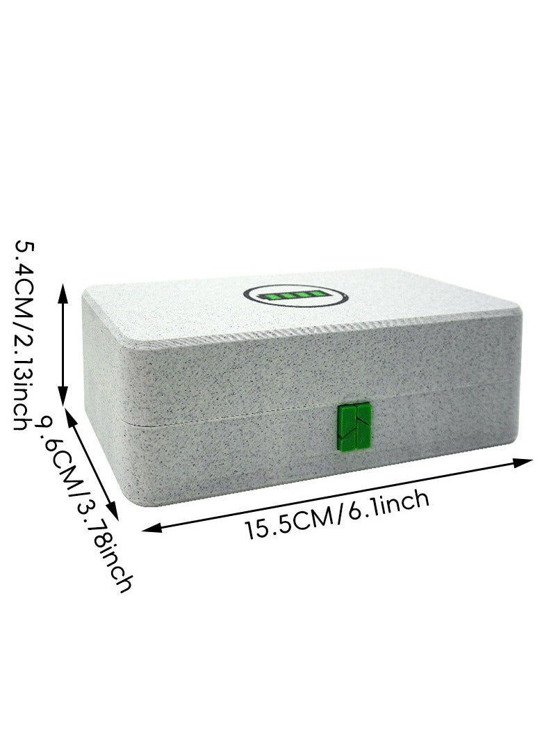 عام منظم بطاريات 42 عين - صندوق تخزين البطاريات مقاس AA و AAA - علبة تخزين بلاستيكية بقفل ضاغط - مقاوم للتسرب والرطوبة - حل تخزين للمكتب والأدراج - Image 2