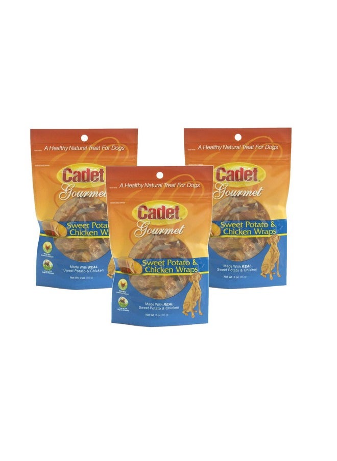 Cadet Cadet Gourmet Sweet Potato and chicken wraps Pack of 3 