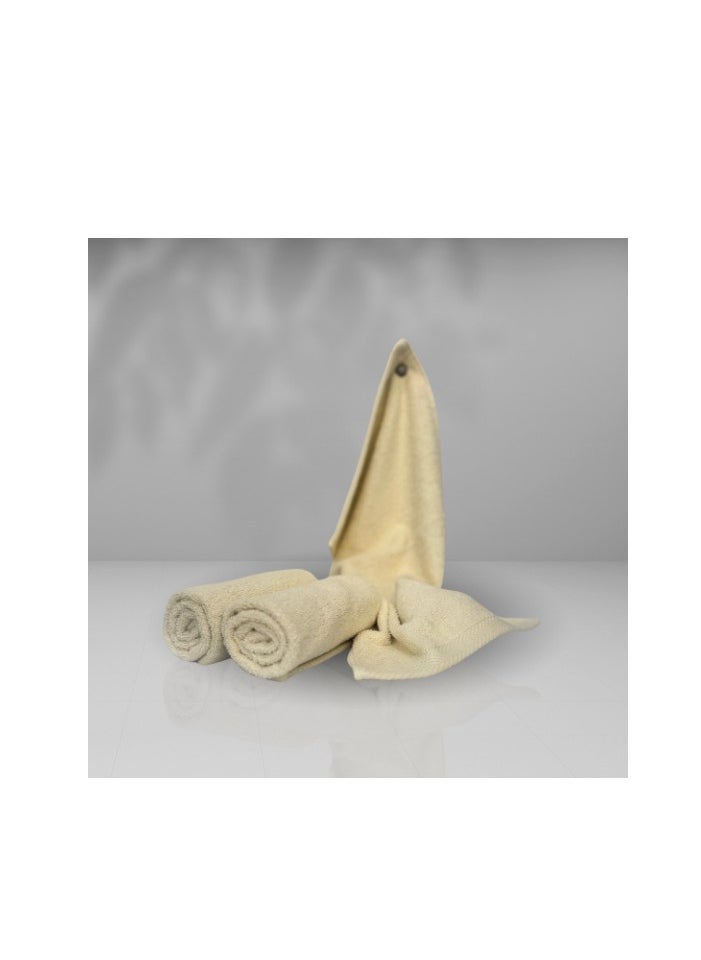 HAMMAM Towel 100% Cotton From Hammam Home 30*50 Color Off-White 