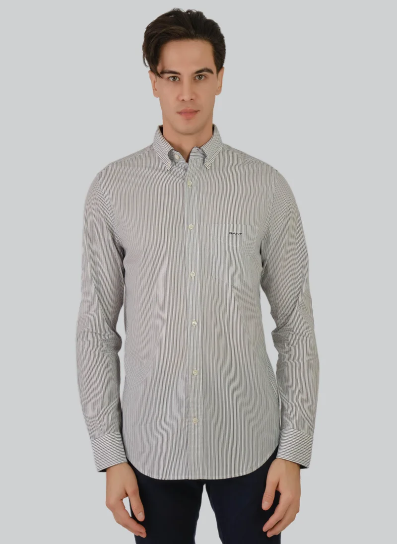 GANT Regular Fit Poplin Stripe Shirt