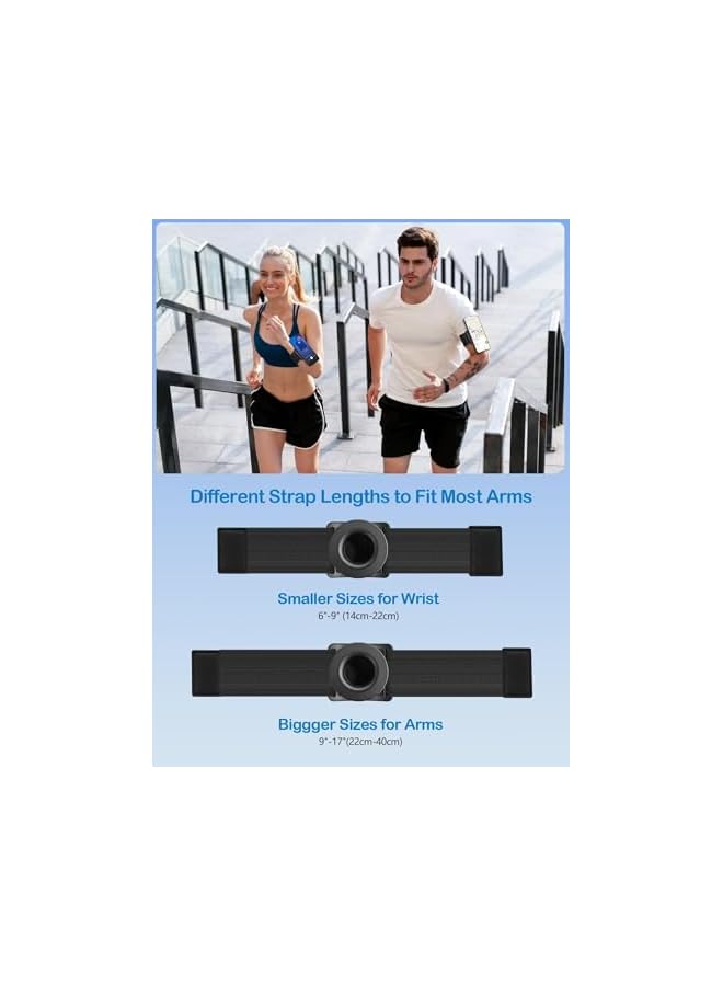 Green Tiger Running Phone Holder for iPhone [360° Rotatable & Upgrade Anti-Drop] Magnetic Wrist Phone Holder, Magsafe Armband Compatible with iPhone 16 Pro and Android - Black - Image 3