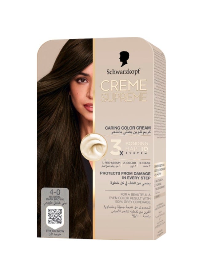 Schwarzkopf Supreme Volket 4-0 Natural Dark Brown 4-0 - Image 1