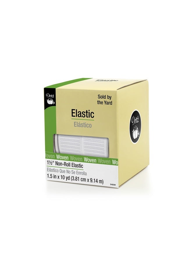 Dritz 1 1 2 X 10 Yd Non Roll Elastic White - Image 1