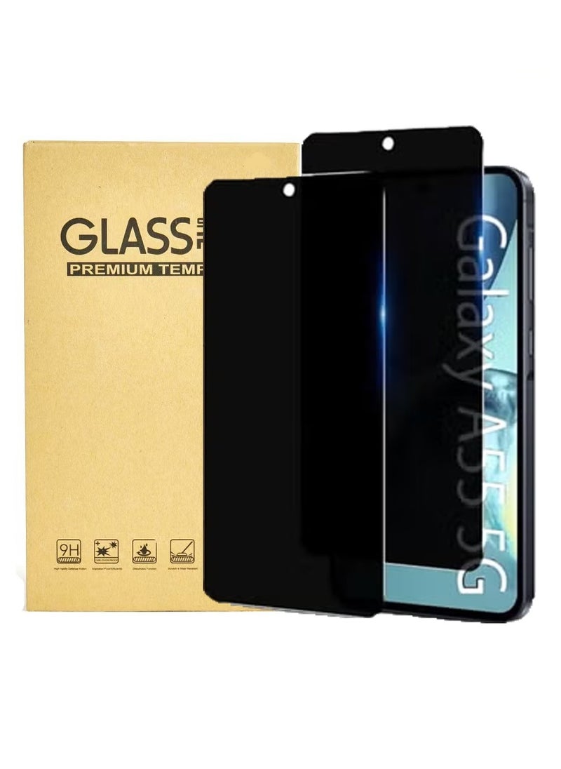 Generic 2 Pack Anti-Spy Tempered Glass Privacy Screen Protector for Samung Galaxy A55/35 Anti-Scratch Bubble Free  - Image 1