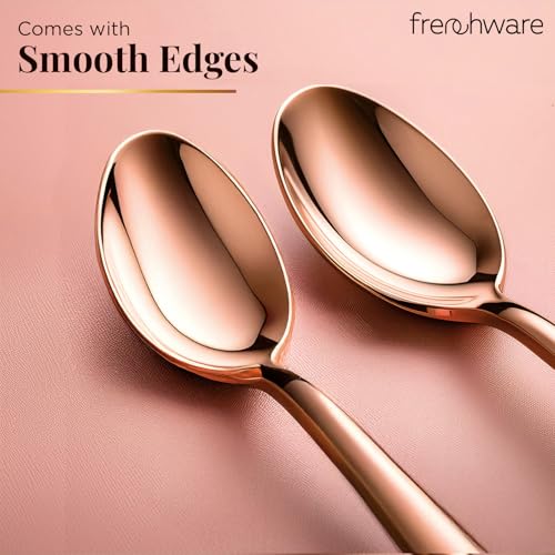 Frenchware Cutlery (Set of 6, Stainless Steel PVD Rose Gold Spoons Set), 100% Food Grade, Non Toxic, Anti-Rust, Dishwasher Safe, Perfect Gifting Set for All Occasions - Image 5