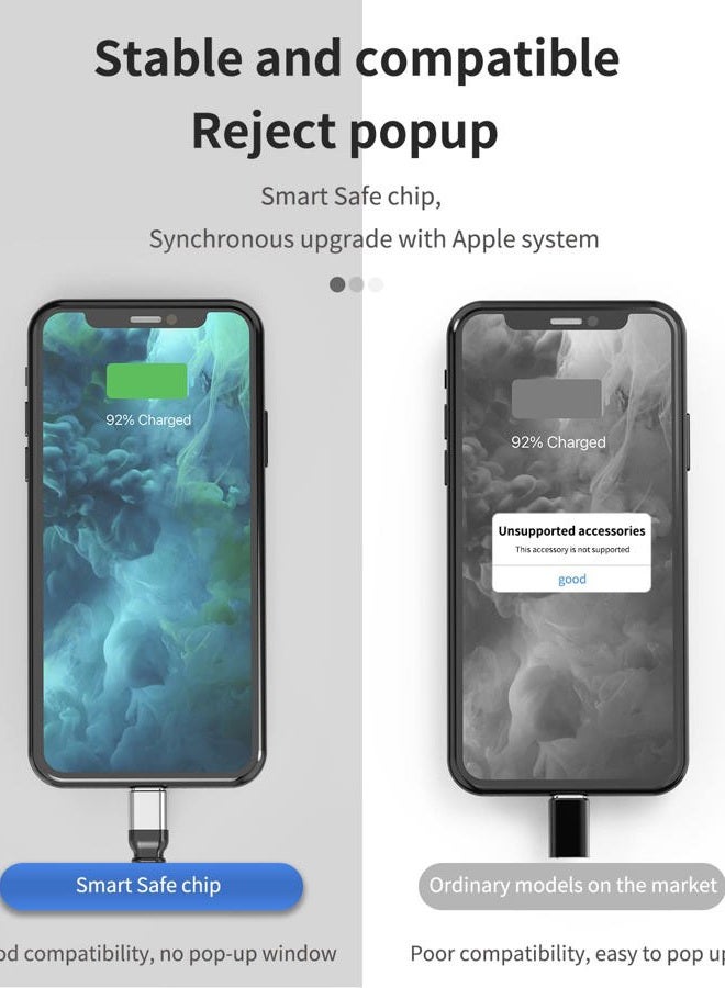 HOYULLI Headphone Adapter Lightning to Audio Jack and Charger Music Extender Earphone Headset Charging Splitter Compatible for Apple Certified 13 11 12 Mini Pro Max Xs Xr X 7 8plus Ipad Air Converter - Image 3