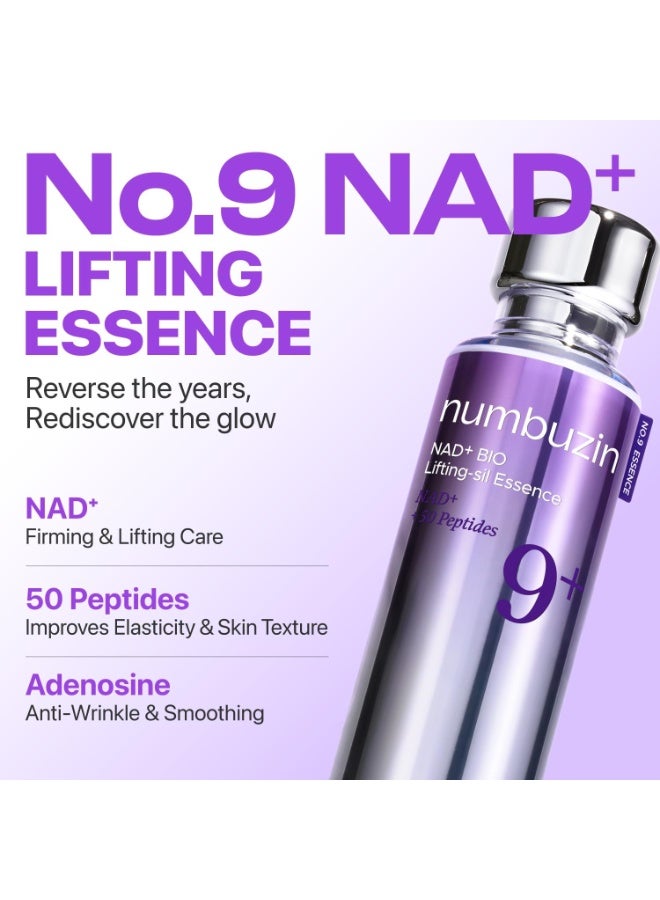 نامبوزين No.9 Essence | NAD+ BIO Lifting-sil Essence | Lifting, Firming, Wrinkles, Fine Lines, Elasticity | Peptides, NAD+ | Serum for Aging, Dull Skin | - Image 2