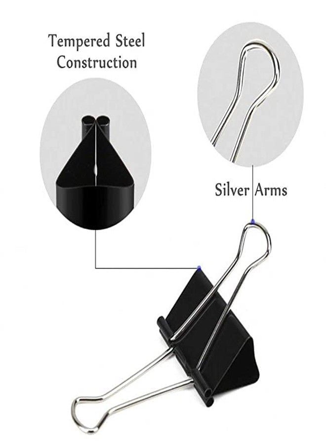 Bambalio Binder Clips 15mm Black Set of 72 Pieces - Image 4