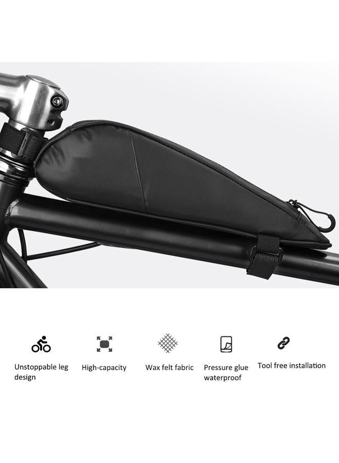 Thoraya Bicycle Upper Tube Bag Front Beam Pack Riding Cycling Equipment for Mountain Road Bicycleblack 0.6L  - Image 4