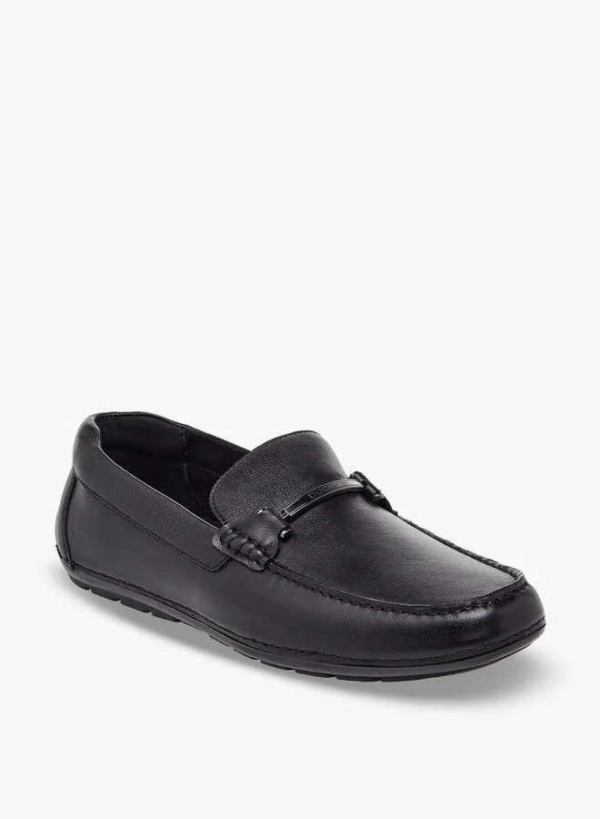 دوتشيني Men Horsebit Accent Leather Loafers
