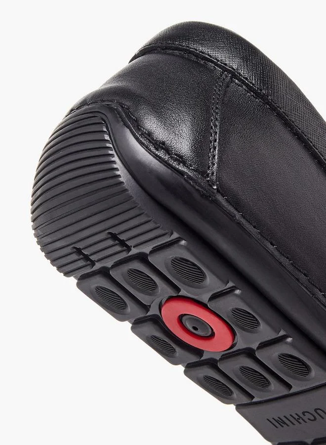 Duchini BLACK Men Horsebit Accent Leather Loafers for Men | Best Price UAE