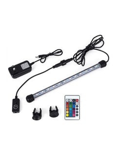 8 In Submersible Led Aquarium Light, 1.2W Color Changing Fish Tank Light With Remote Control, Ip68 Crystal Glass 9 Leds Lights Bar, For Fish Tank 1015 Inch