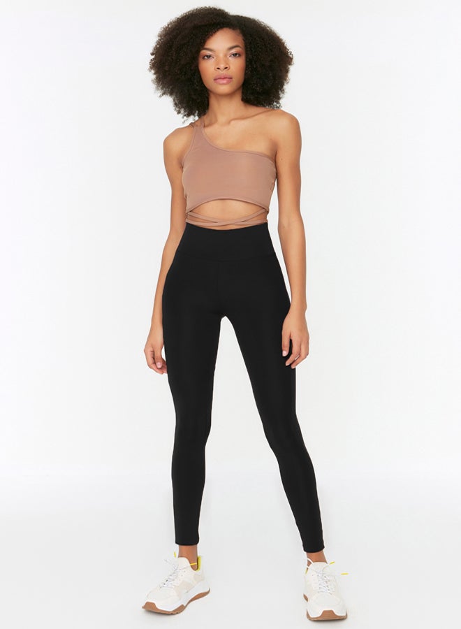 trendyol Black Push-Up Full Length Knitted Sports Leggings TWOAW21TA0030 - Image 1