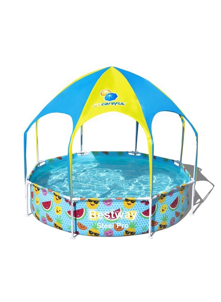 Bestway - Steel Pro UV Careful Above Ground Pool Set Splash-in-Shade 244x51 cm - 56432 - Image 1