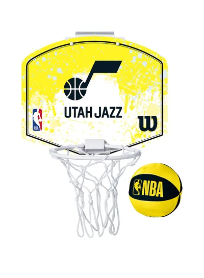 Wilson NBA Team Mini Hoop - Utah Jazz - Size Mini - Yellow