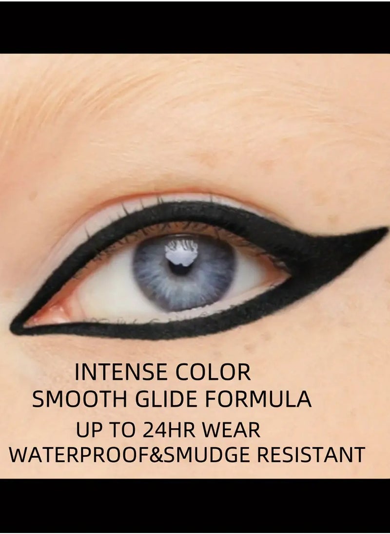 GIGI ROSE Black Eyeliner Pencil Eye Liner Pen with Sharpener Semi Matte Finish Long Lasting Waterproof Quick Drying Eyeliner Pen  - Image 5
