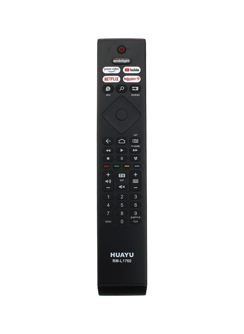 Huayu - Replacement Universal Remote Control for Philips LCD LED TV Black - Image 1