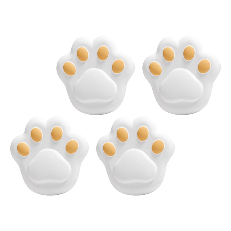Silicone Cat Claw Corner Protectors 4pcs White Anti Collision Bumpers For Furniture Safety - Image 2