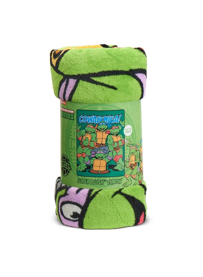 Northwest Northwest Nickelodeon Fleece Throw Blanket Teenage Mutant Ninja Turtles, Cowabunga Dudes, 46" x 60"  - Image 5
