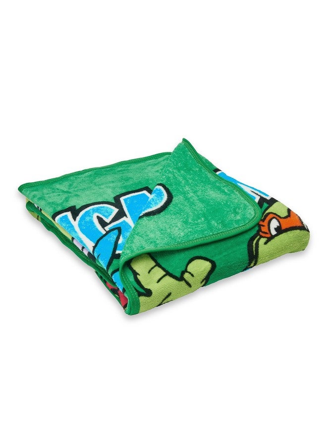 Northwest Northwest Nickelodeon Fleece Throw Blanket Teenage Mutant Ninja Turtles, Cowabunga Dudes, 46" x 60"  - Image 3