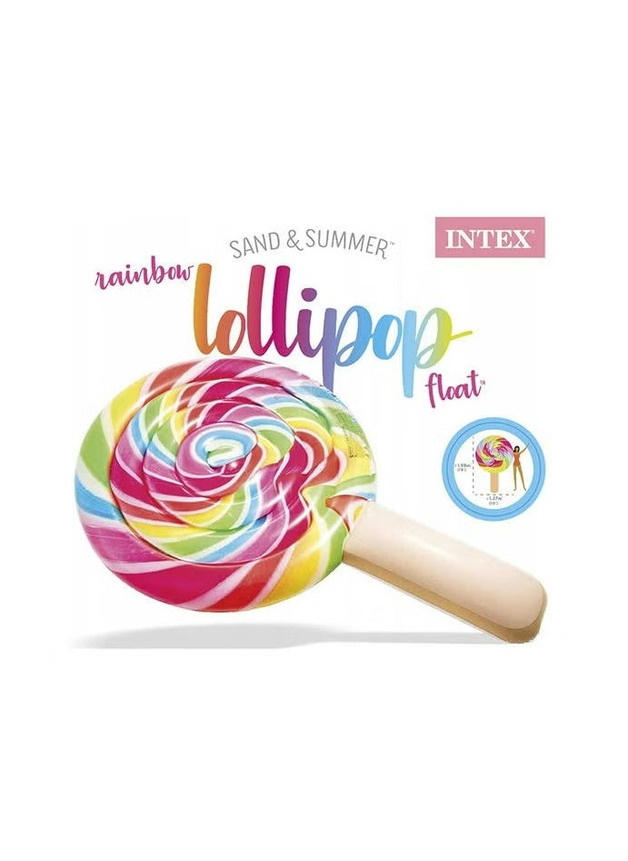 Rainbow Lollipop Realistic Print Beautiful Swimming Float For Kids and Adults