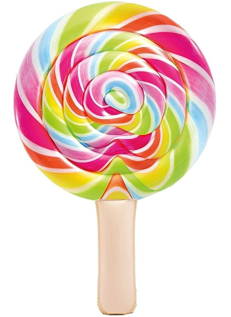 Rainbow Lollipop Realistic Print Beautiful Swimming Float For Kids and Adults