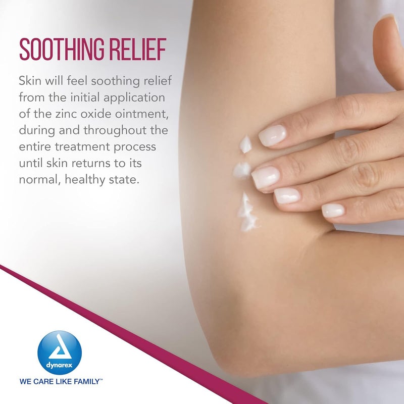 Dynarex Zinc Oxide Ointment, Soothes, Prevents, and Relieves Diaper Rash, Chaffed Skin, and Irritation, White, 1 Count - 15 oz. Jar of Ointment - Image 5