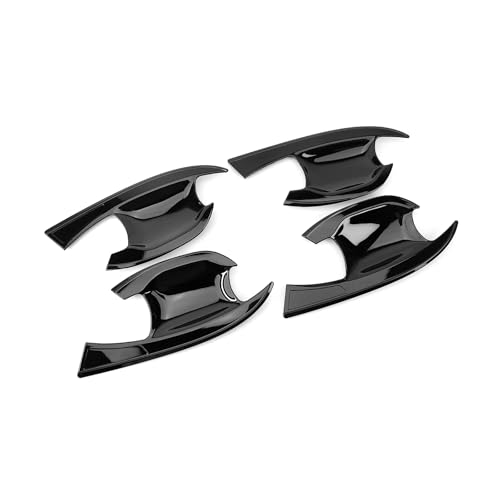 JUIVEEL ABS Car Exterior Door Handle Bowl Cover Outside Door Howl Protective Sticker Door Bowl Cover Trim Set Compatible with Kia Sportage 20232026 Accessories Glossy Black Style - Image 3