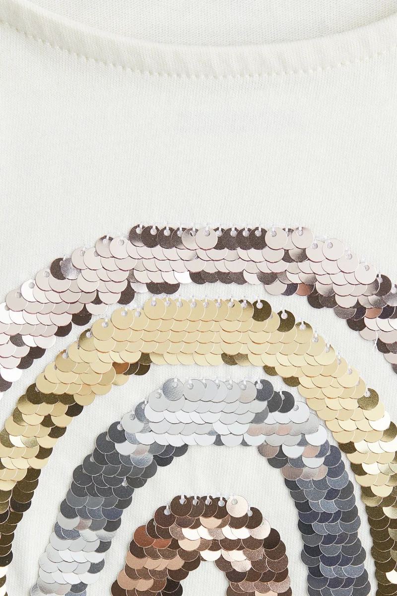 H&M Sequin-motif top