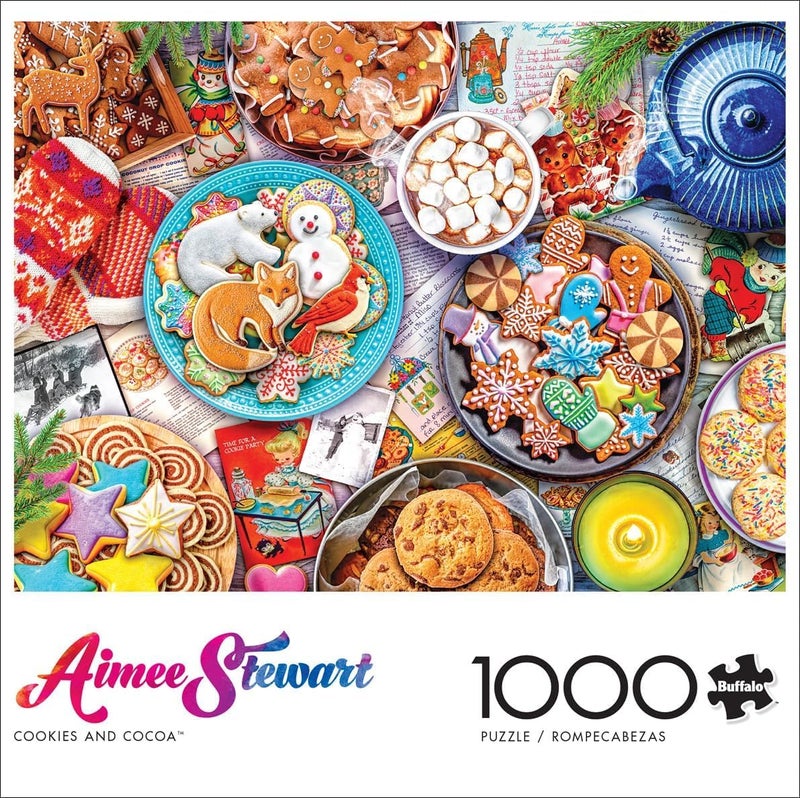Buffalo Games - Aimee Stewart - Cookies and Cocoa - 1000 Piece Jigsaw Puzzle for Adults Challenging Puzzle Perfect for Game Nights - 1000 Piece Finished Size is 26.75 x 19.75, Large - Image 3
