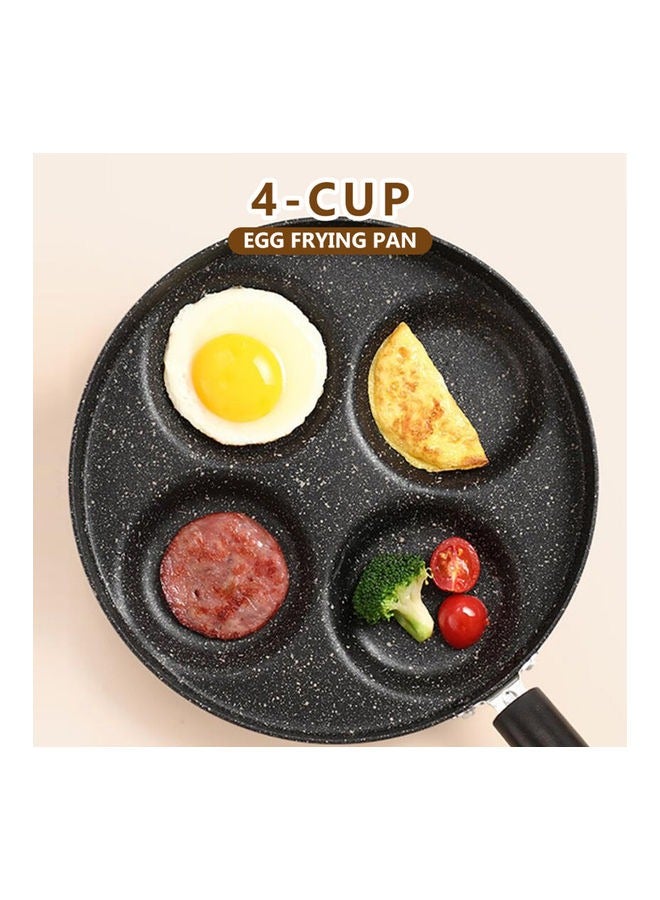 إسكدنيا 4-Hole pancake Marble Stone Non-Stick Pan | Fast Cooking u0026 Easy Clean | Durable Safe with Ergonomic Handle u0026 Even Heat Distribution | 24cm Multi-Functional Griddle for Gas/Induction Stove - Image 5