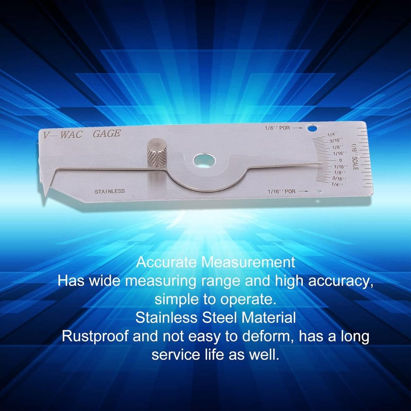 LiebeWH Single Welding Stainless Steel Undercut Inch Inspection with Clear Scale Weld Measuring Tool (Inch) - Image 5