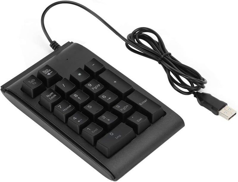 Backlit Keypad USB Wired Numeric 19 - Key Keyboard, Mechanical Feel Number Pad with Tricolor Breathing Light, Design for Office Gaming Home Use - Image 1