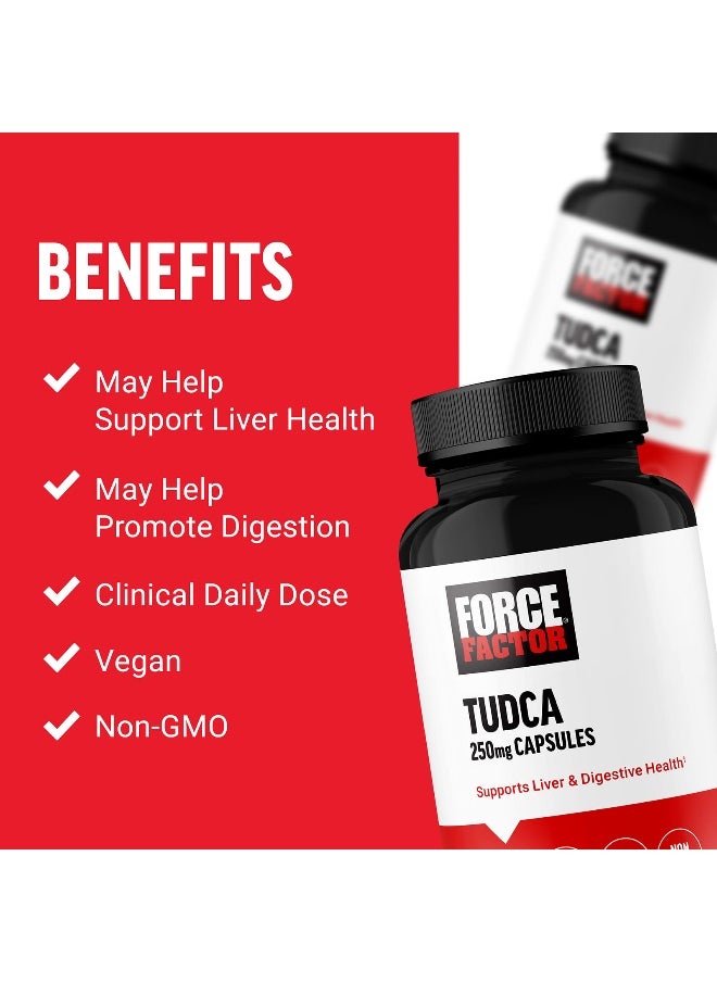 Force Factor Force Factor, Tudca , 250 mg , 60 Vegetable Capsules  - Image 3