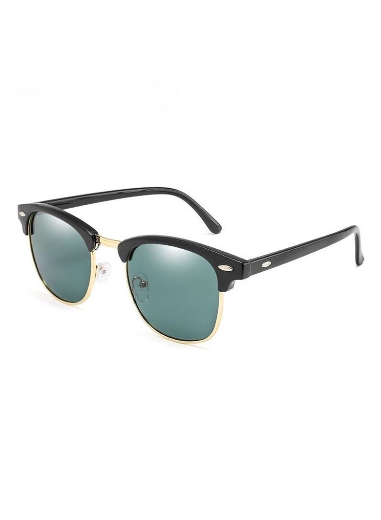 HDCRAFTER Men's Metal Half Frame UV400 Sunglasses - Image 1